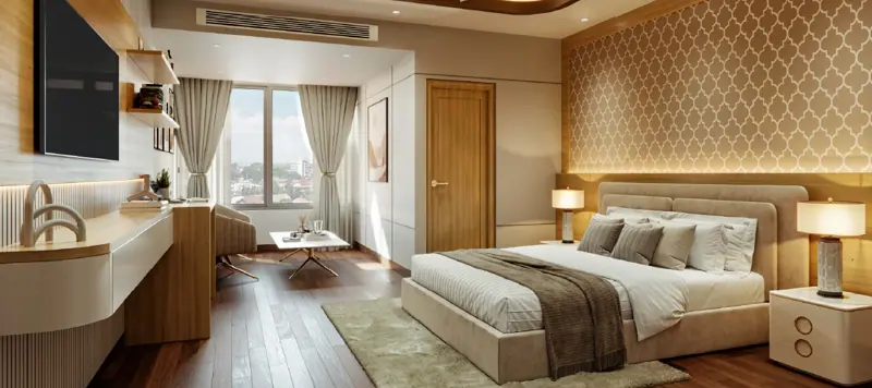Official Orizon illustration of Guest Bedroom