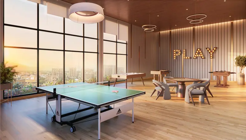Official Orizon illustration of Indoor Games Room